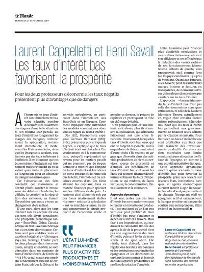 Le Monde Laurent Cappelletti